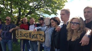 Besøk fra russiske Pussy Riot på Blueshuset i Bastøy Fengsel